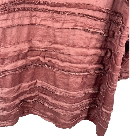 Krista Larson Lagenlook Tiered Heavy Jacket One Size - Picture 8 of 12